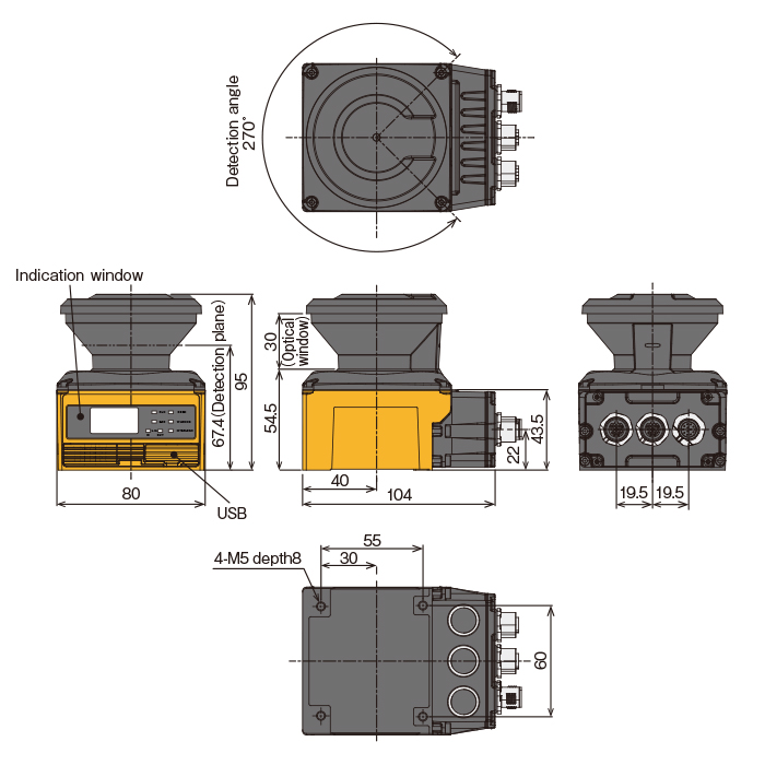 UAM-05LECA-T301 [Connection at the back]